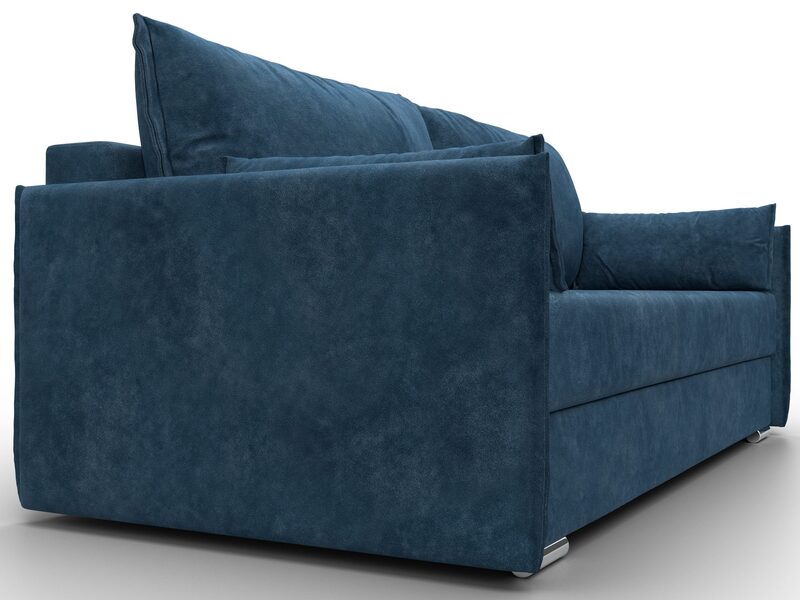 Диван прямой Сайгон, Велюр, BRUT 11 синий