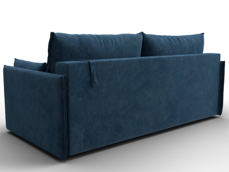 Диван прямой Сайгон, Велюр, BRUT 11 синий