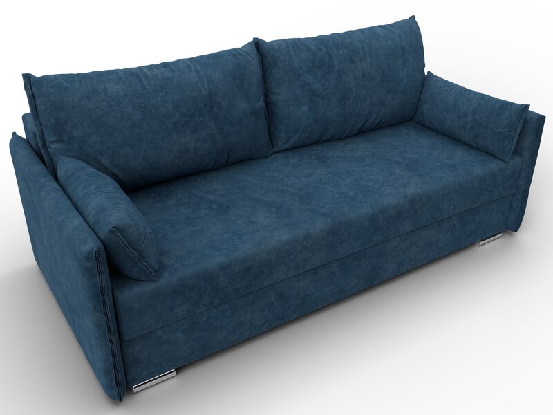 Диван прямой Сайгон, Велюр, BRUT 11 синий
