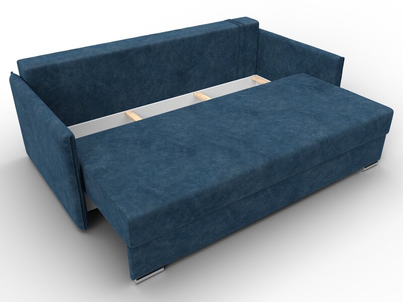 Диван прямой Сайгон, Велюр, BRUT 11 синий