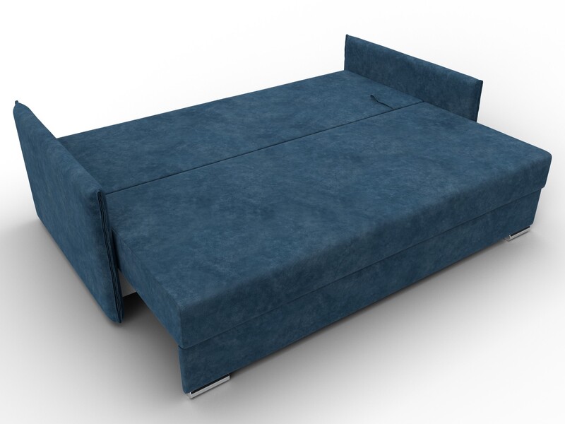 Диван прямой Сайгон, Велюр, BRUT 11 синий
