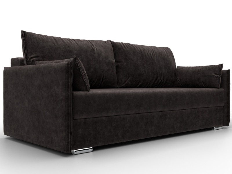 Диван прямой Сайгон, Велюр, BRUT 17 коричневый