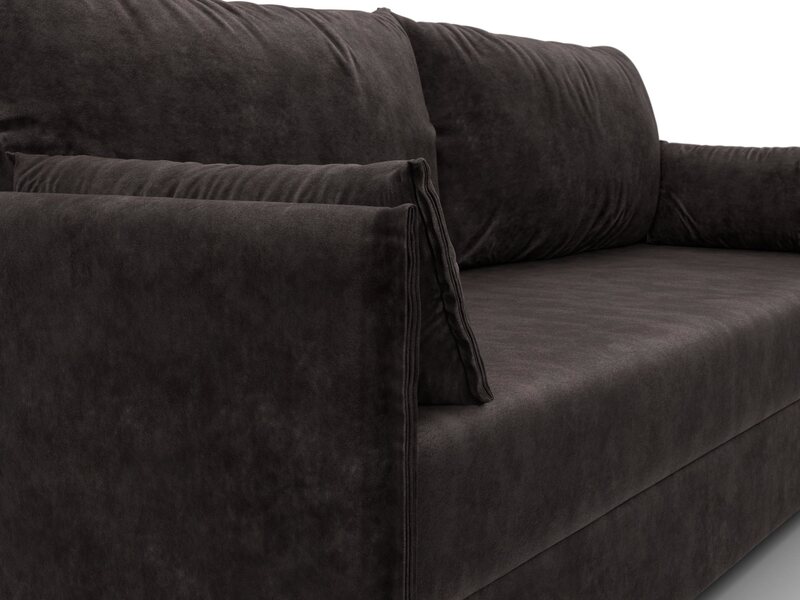 Диван прямой Сайгон, Велюр, BRUT 17 коричневый