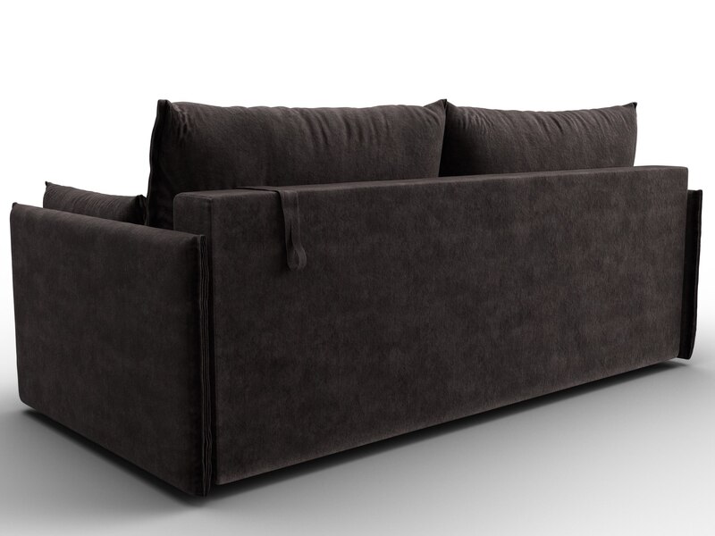 Диван прямой Сайгон, Велюр, BRUT 17 коричневый