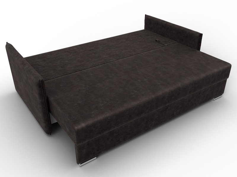Диван прямой Сайгон, Велюр, BRUT 17 коричневый
