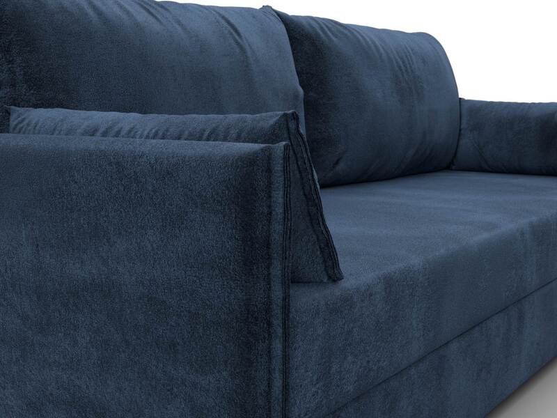 Диван прямой Сайгон, Велюр, TOWER 13 синий