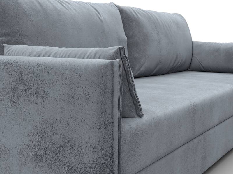 Диван прямой Сайгон, Велюр, TOWER 10 серый