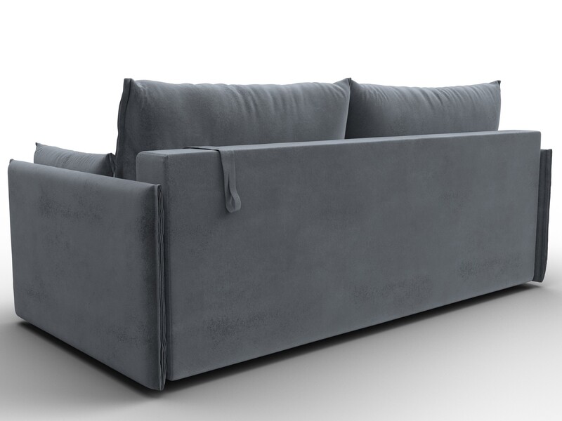 Диван прямой Сайгон, Велюр, TOWER 10 серый