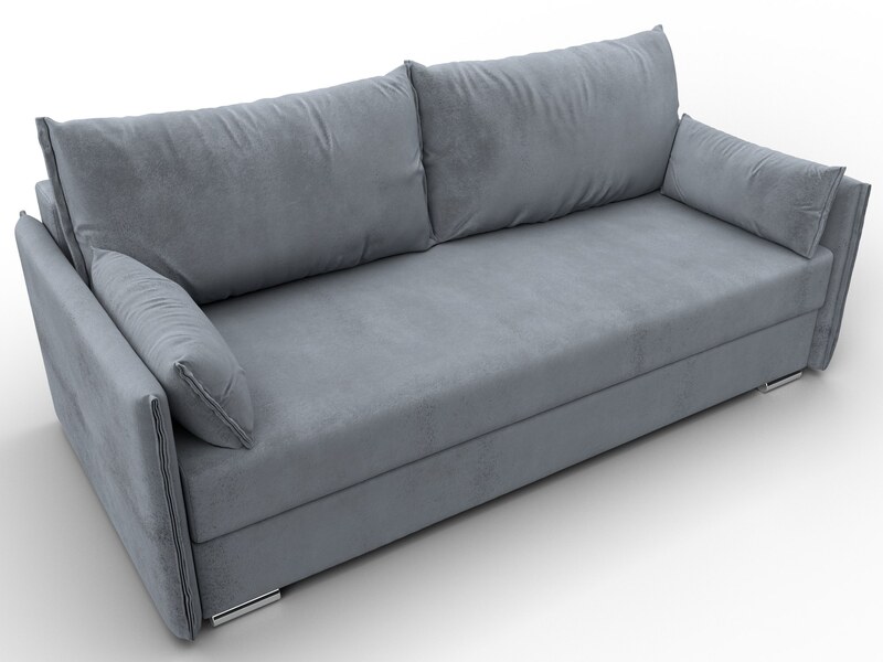Диван прямой Сайгон, Велюр, TOWER 10 серый