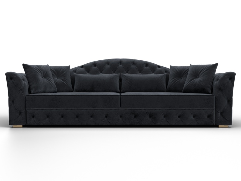 Диван прямой Артис, Велюр, TOWER 11 темно-серый