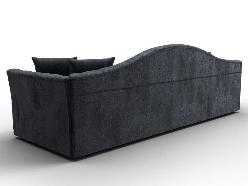 Диван прямой Артис, Велюр, TOWER 11 темно-серый