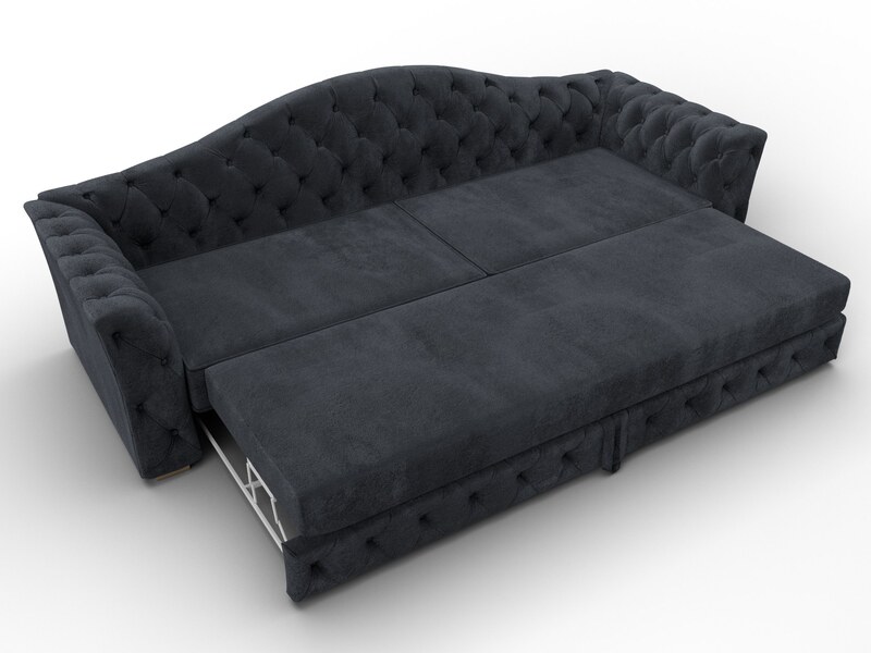 Диван прямой Артис, Велюр, TOWER 11 темно-серый