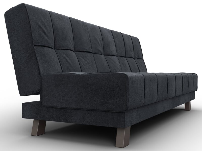 Диван прямой Винсент, Велюр, TOWER 11 темно-серый