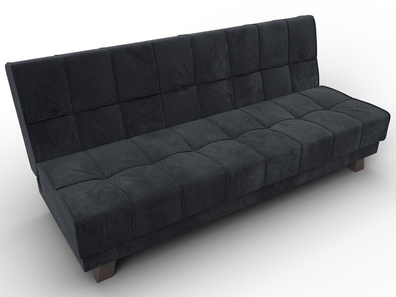 Диван прямой Винсент, Велюр, TOWER 11 темно-серый