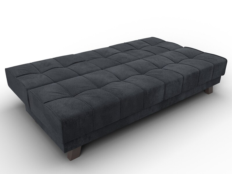 Диван прямой Винсент, Велюр, TOWER 11 темно-серый