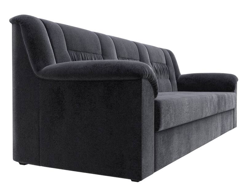 Диван прямой Карелия, Велюр, TOWER 11 темно-серый