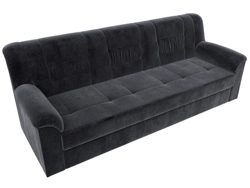 Диван прямой Карелия, Велюр, TOWER 11 темно-серый