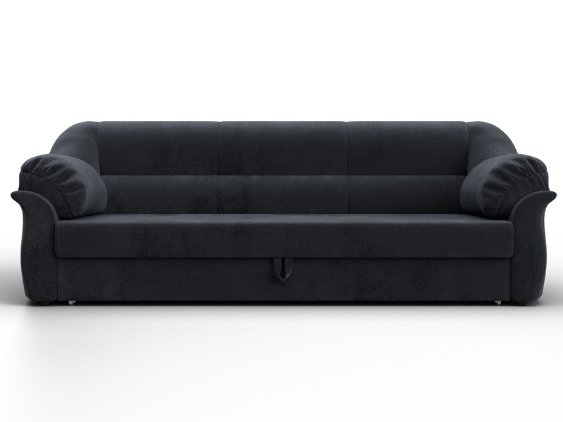 Диван прямой Карнелла, Велюр, TOWER 11 темно-серый