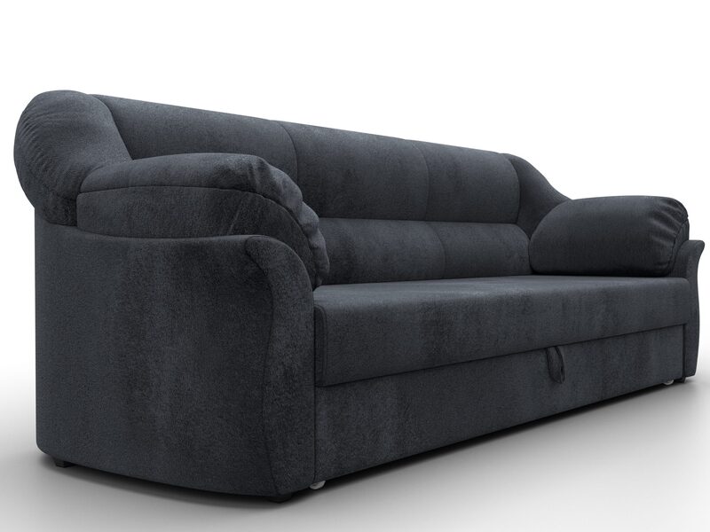 Диван прямой Карнелла, Велюр, TOWER 11 темно-серый