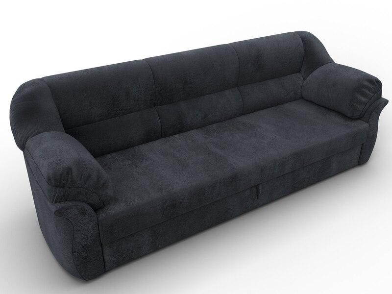 Диван прямой Карнелла, Велюр, TOWER 11 темно-серый