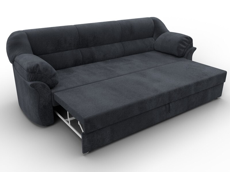 Диван прямой Карнелла, Велюр, TOWER 11 темно-серый
