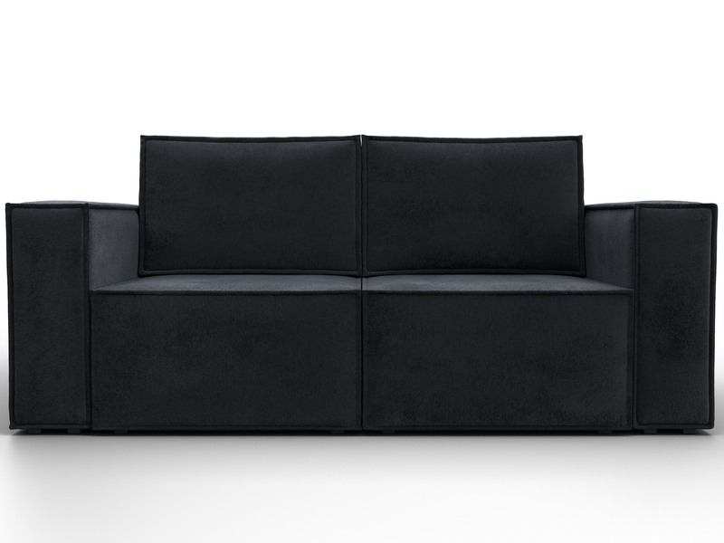 Диван прямой Куба мини, Велюр, TOWER 11 темно-серый