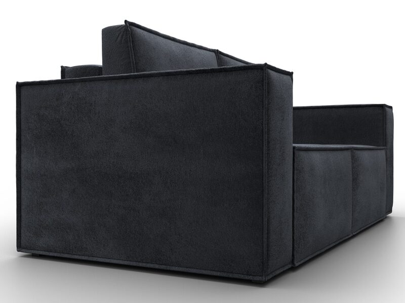 Диван прямой Куба мини, Велюр, TOWER 11 темно-серый