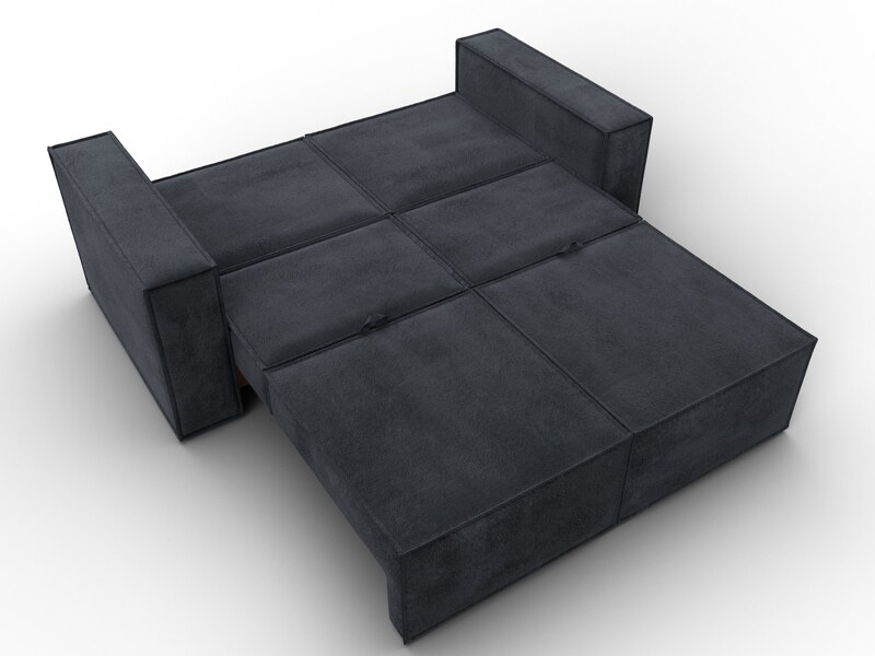 Диван прямой Куба мини, Велюр, TOWER 11 темно-серый