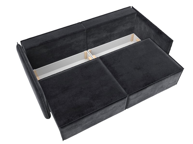 Диван прямой Либерти, Велюр, TOWER 11 темно-серый