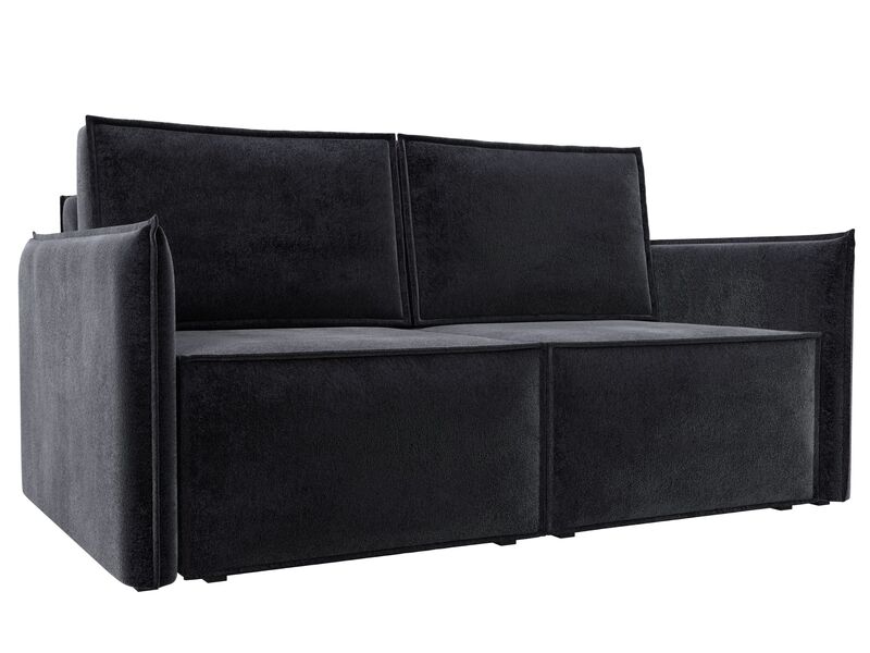 Диван прямой Либерти мини, Велюр, TOWER 11 темно-серый