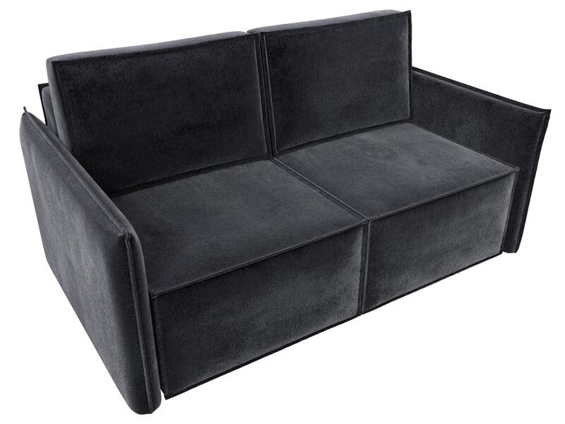 Диван прямой Либерти мини, Велюр, TOWER 11 темно-серый