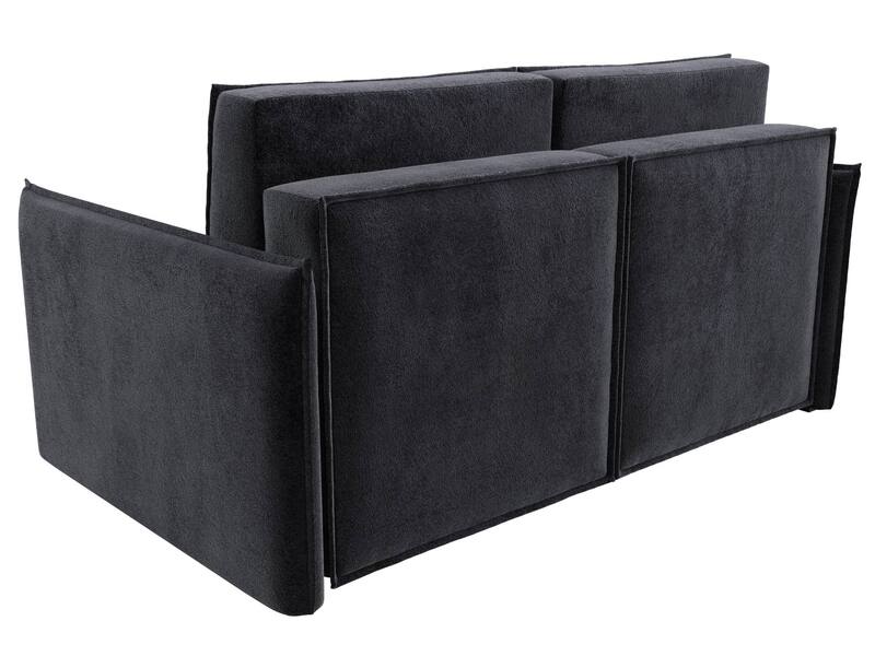 Диван прямой Либерти мини, Велюр, TOWER 11 темно-серый