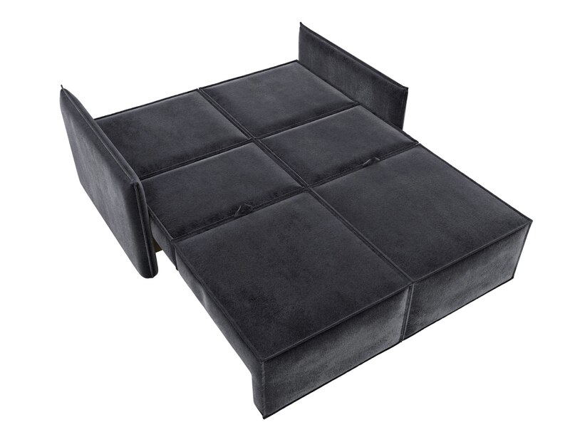 Диван прямой Либерти мини, Велюр, TOWER 11 темно-серый