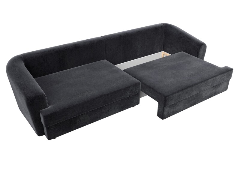 Диван прямой Милтон, Велюр, TOWER 11 темно-серый