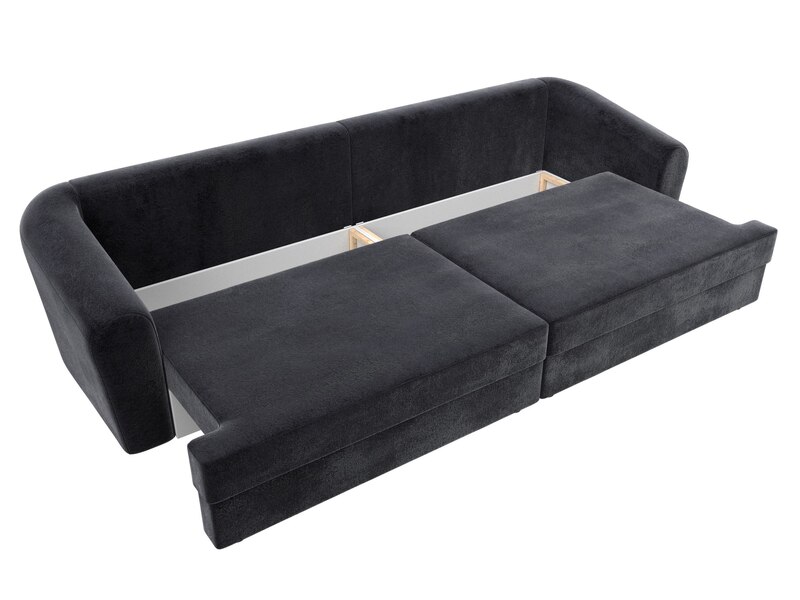 Диван прямой Милтон, Велюр, TOWER 11 темно-серый
