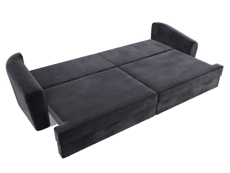 Диван прямой Милтон, Велюр, TOWER 11 темно-серый
