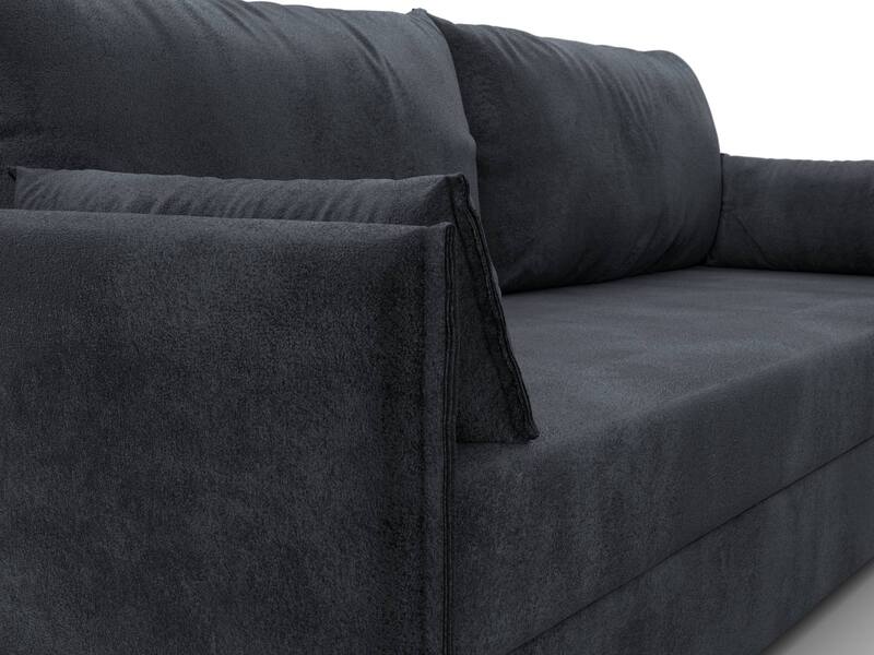 Диван прямой Сайгон, Велюр, TOWER 11 темно-серый