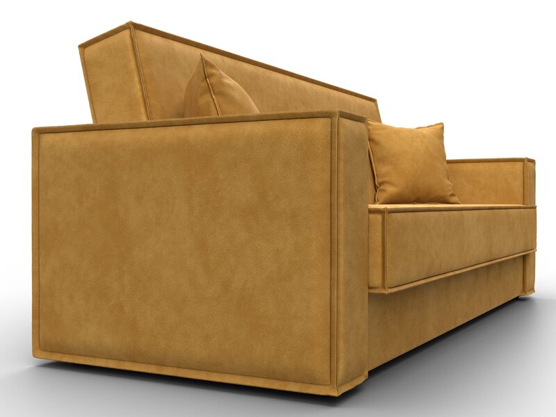 Диван-книжка Куба, Велюр, BRUT 10 желтый