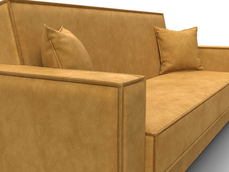 Диван-книжка Куба, Велюр, BRUT 10 желтый