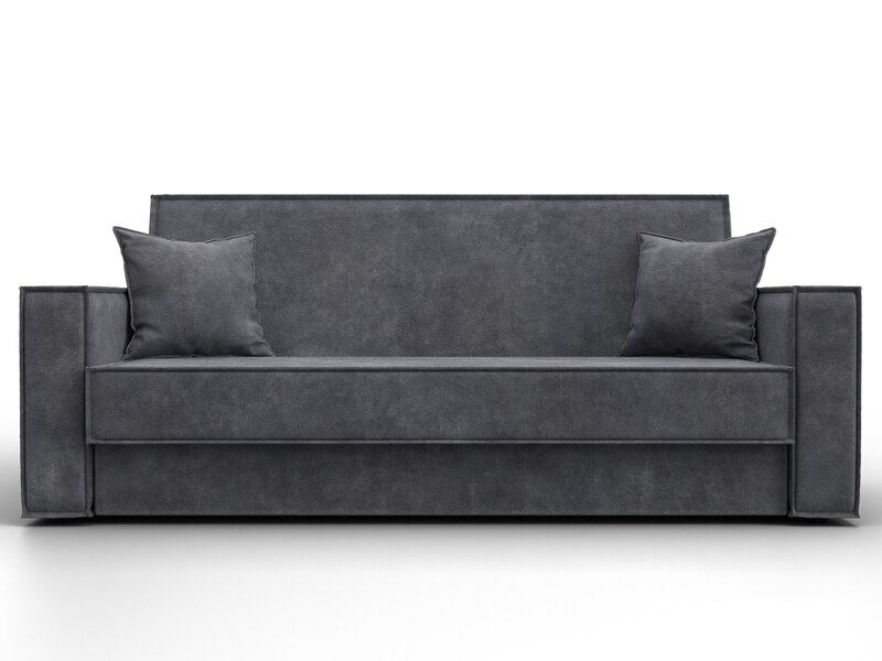 Диван-книжка Куба, Велюр, BRUT 16 темно-серый