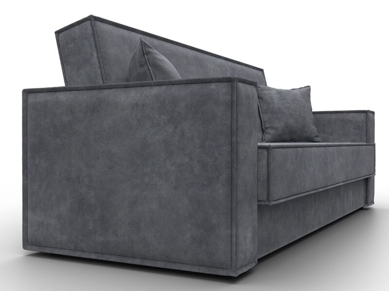 Диван-книжка Куба, Велюр, BRUT 16 темно-серый