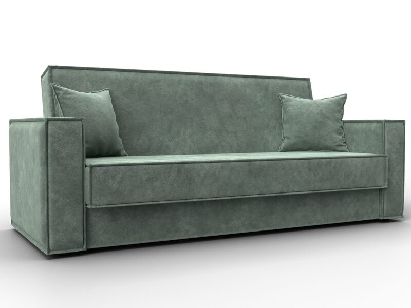 Диван-книжка Куба, Велюр, BRUT 08 зеленый