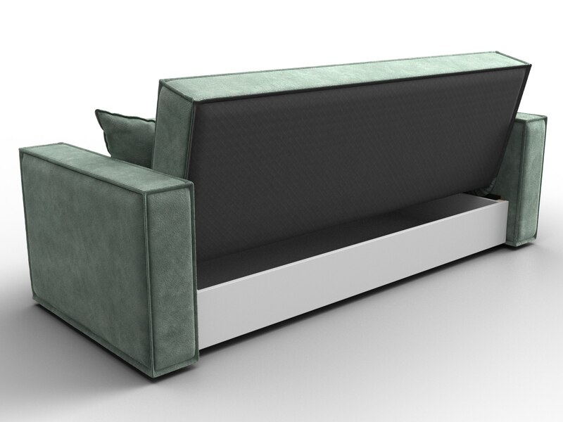 Диван-книжка Куба, Велюр, BRUT 08 зеленый