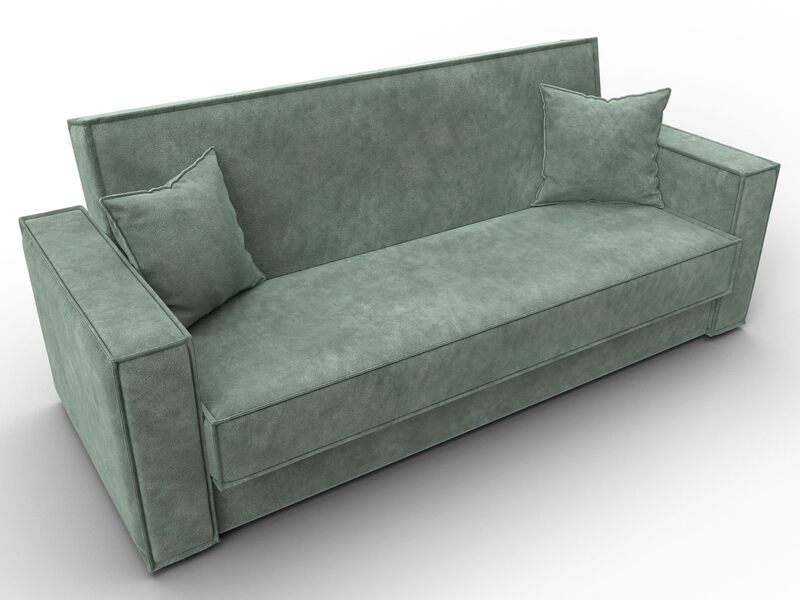 Диван-книжка Куба, Велюр, BRUT 08 зеленый