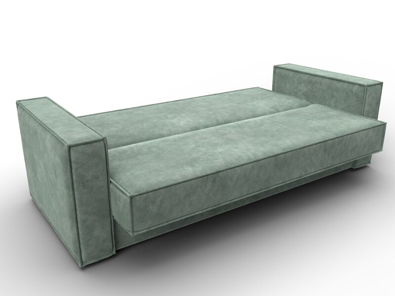 Диван-книжка Куба, Велюр, BRUT 08 зеленый