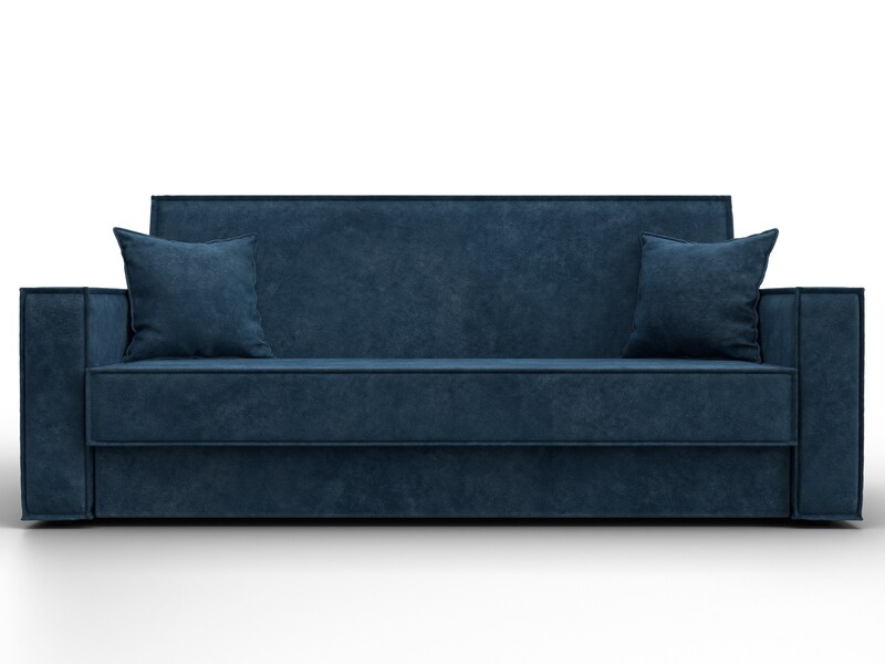 Диван-книжка Куба, Велюр, BRUT 11 синий