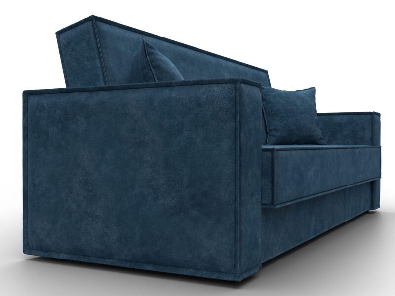 Диван-книжка Куба, Велюр, BRUT 11 синий