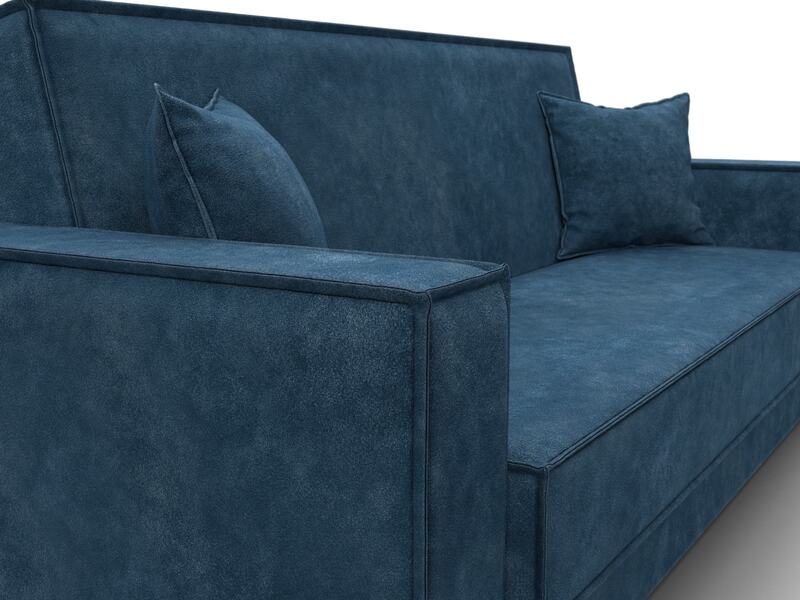 Диван-книжка Куба, Велюр, BRUT 11 синий