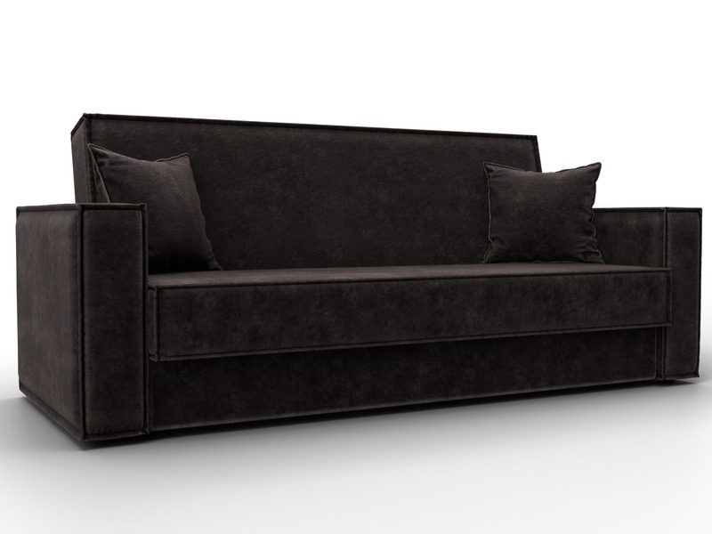 Диван-книжка Куба, Велюр, BRUT 17 коричневый