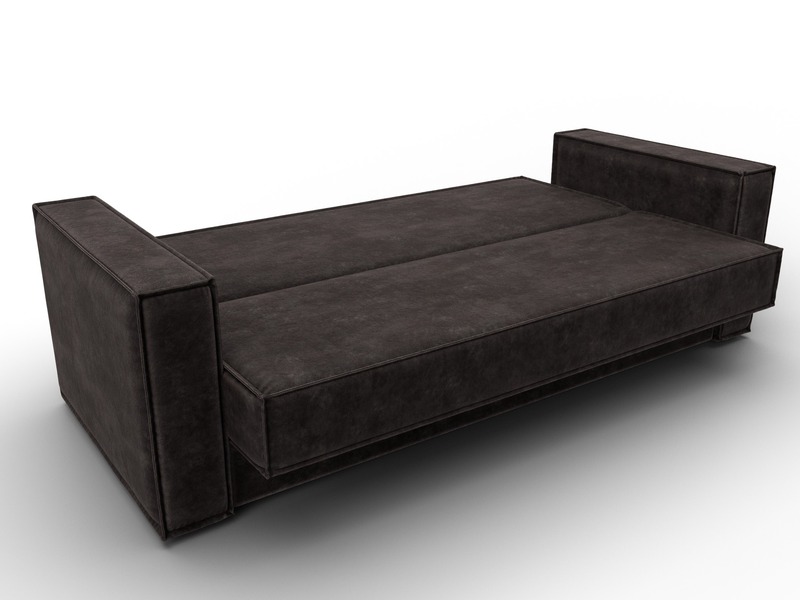 Диван-книжка Куба, Велюр, BRUT 17 коричневый